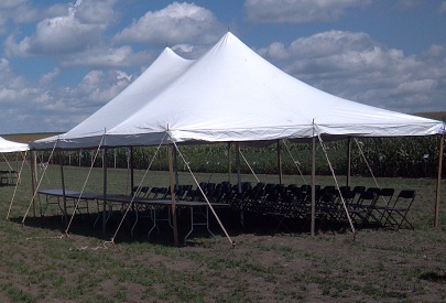 Tent, Rope and Pole 20'x 30' - Uptown Rentals