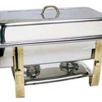 Chafer, 8 Quart with Gold Trim