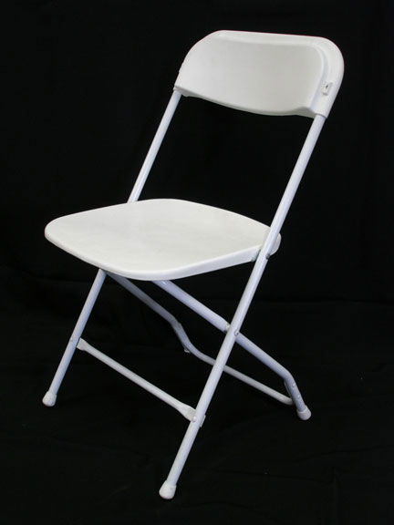 Folding Chair Basic White - Uptown Rentals