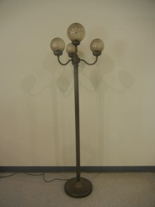 Lights, Four Globe, 6′ Brown with brown globes