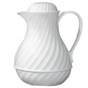 Coffee Server, White Swirl