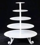 Tray, Tiered Five White