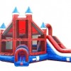 Castle With Slide Red, White, & Blue