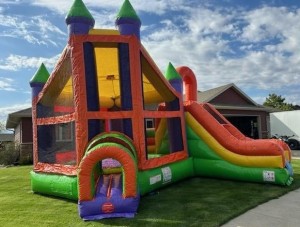 Rainbow Castle with Slide